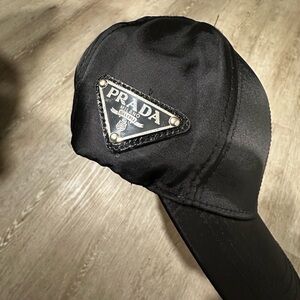 Prada Men's Black Designer Cap
